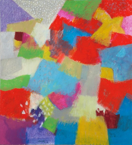 Heiner Riepl Komposition II/2015 Acryl auf Holz, 70 x 64 cm